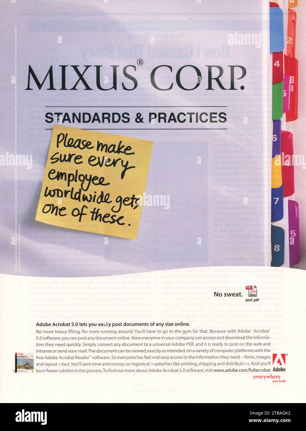 Vintage 'Time' magazine 4 février 2002 publication publicitaire, États-Unis Banque D'Images