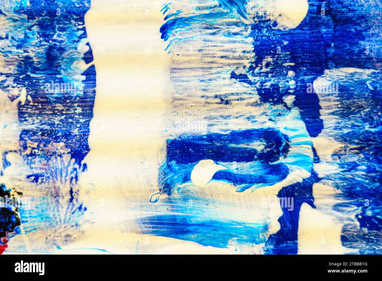 Fond d'art abstrait coloré de peinture à l'huile pour la conception. Texture de toile et peinture à l'huile. Banque D'Images
