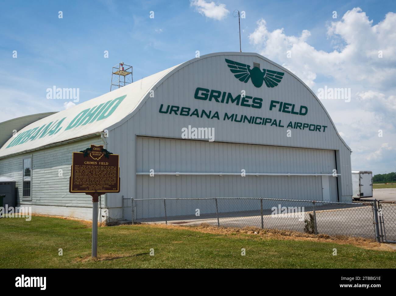 La Grimes Flying Lab Foundation à Urbana, Ohio Banque D'Images