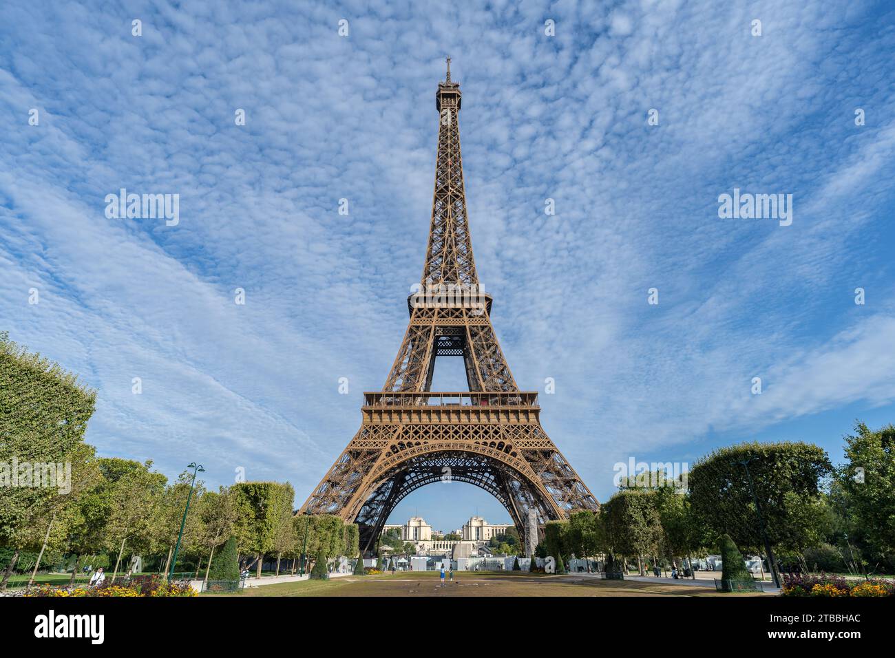 La Tour Eiffel à Paris Banque D'Images