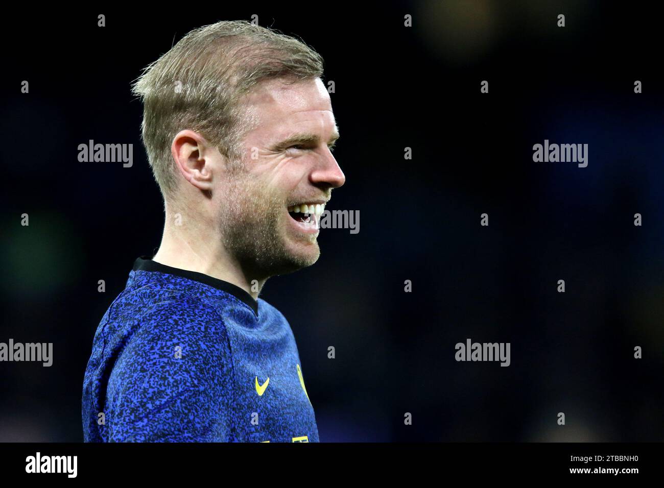 Davy Klaassen du FC Internazionale pendant l'échauffement avant le match de Serie A entre SSC Napoli et FC Internazionale au Stadio Maradona le 3 décembre 2023 à Naples, Italie . Banque D'Images