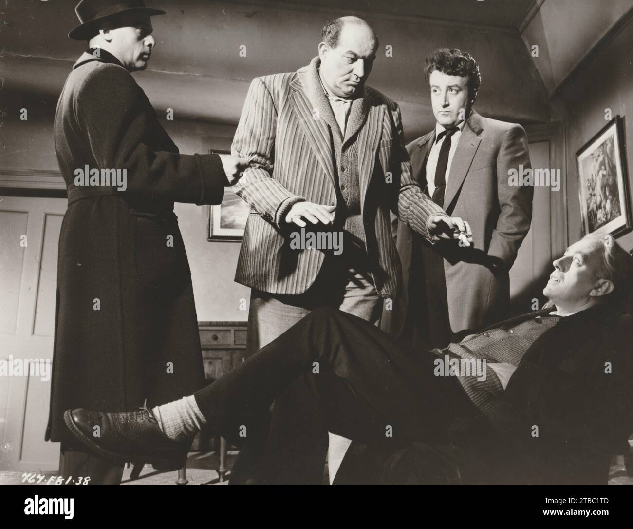 Les Ladykillers (Rank, 1955). Avec Alec Guinness, Herbert LOM, Peter Sellers, Cecil Parker et Danny Green. Ealing Studios Banque D'Images