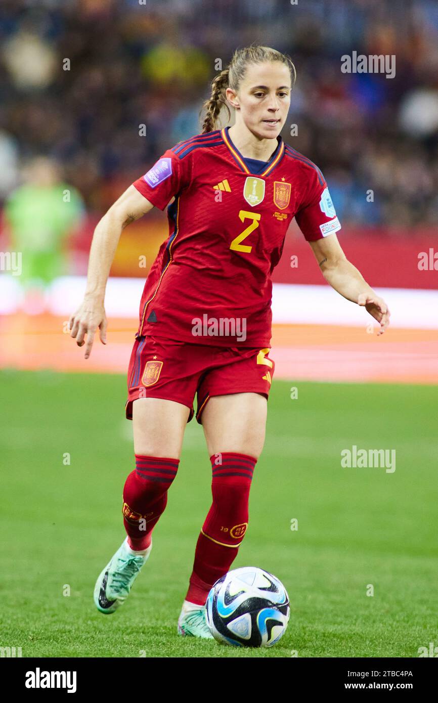 Ona Batlle d'Espagne lors de la Ligue des Nations féminines de l'UEFA, match de football du groupe D entre l'Espagne et la Suède le 5 décembre 2023 au stade la Rosaleda de Malaga, Espagne Banque D'Images