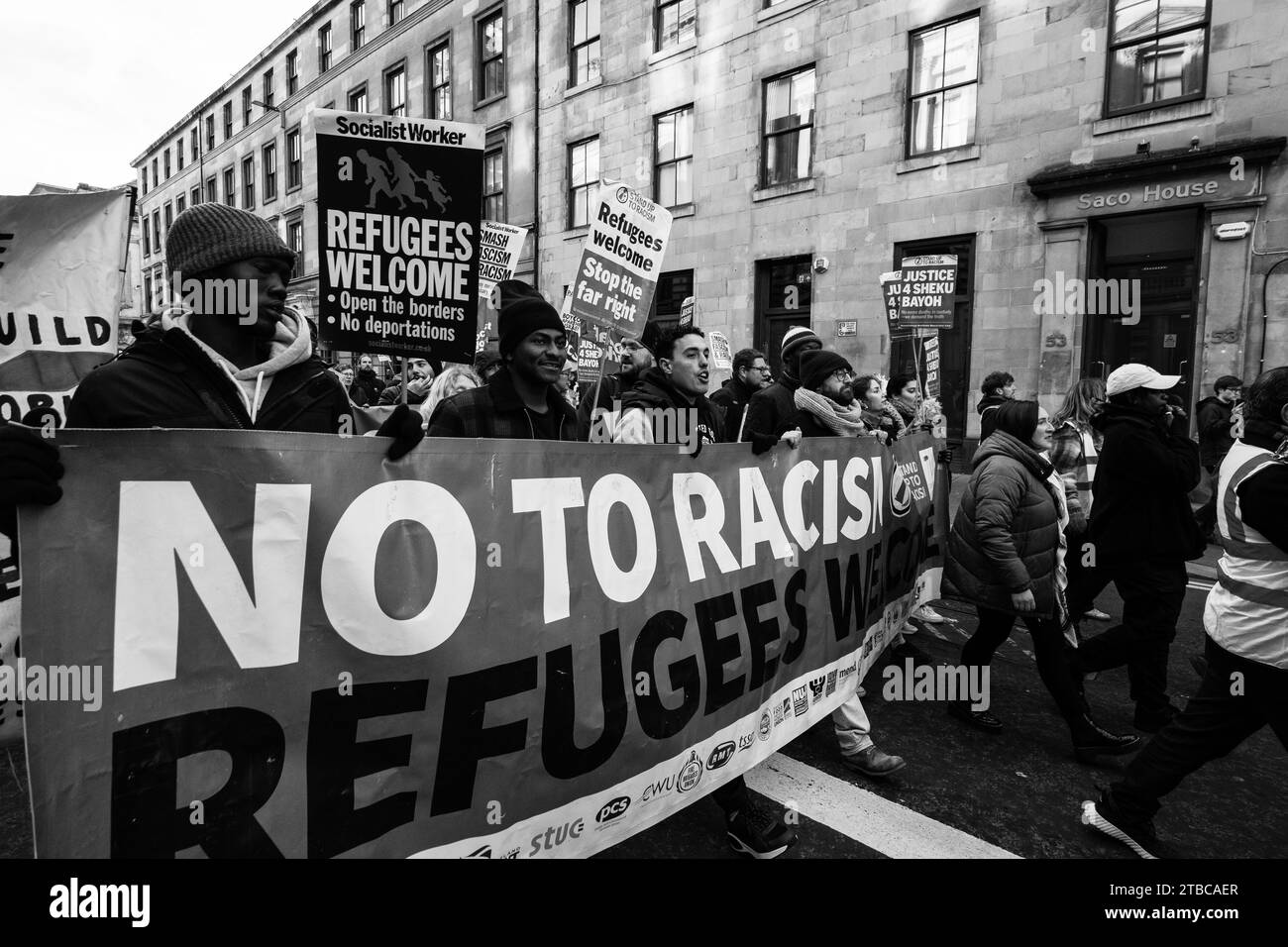 Scottish Trades Union Congress anti Racism Mars 2023 Banque D'Images