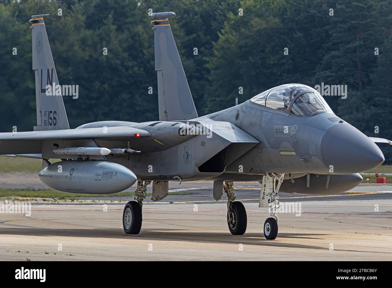 48th Fighter Wing, Grim Reaper McDonnell Douglas F15, RAF Lakenheath, Norfolk, Angleterre 17.08.2020 Banque D'Images