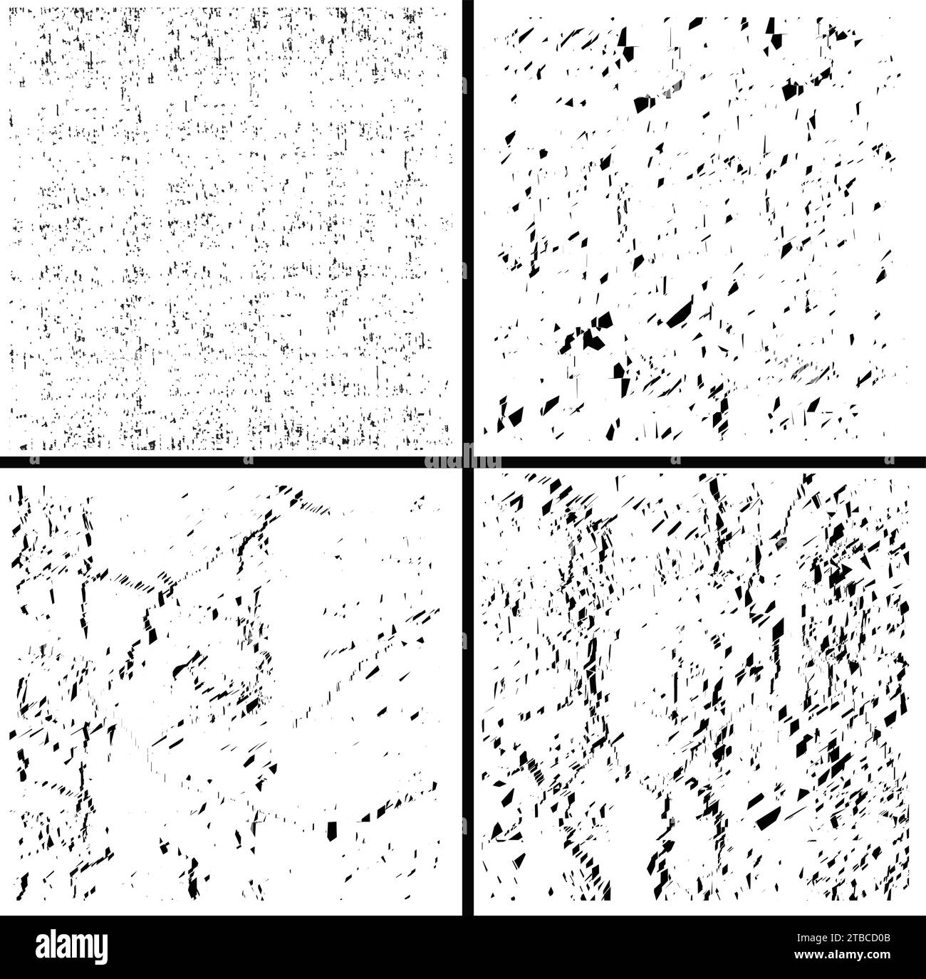 Dirty Grunge textures Vector Set Vector Detailed Grunge Images texture noir. Échantillon de motif de recouvrement vieilli foncé sur transparent Illustration de Vecteur