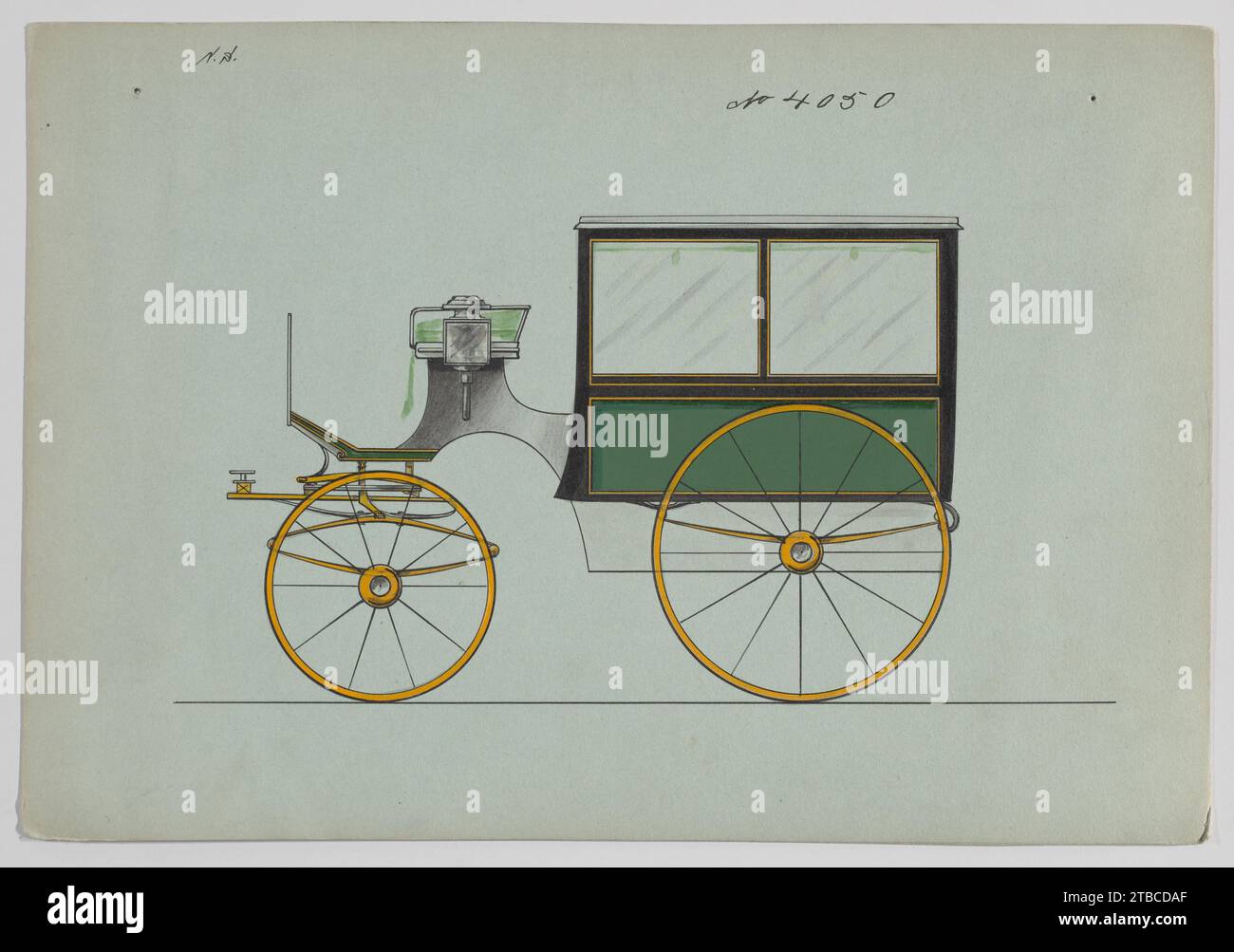 Conception pour omnibus ou Wagonette, non 4050 1923 par Brewster & Co. Banque D'Images