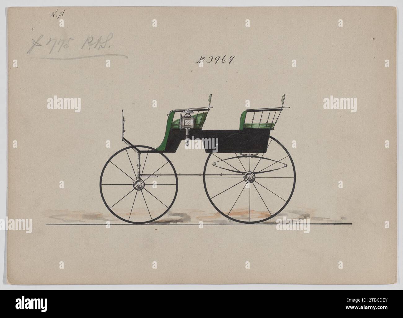 Conception pour T-Cart, non 3969 1923 par Brewster & Co. Banque D'Images