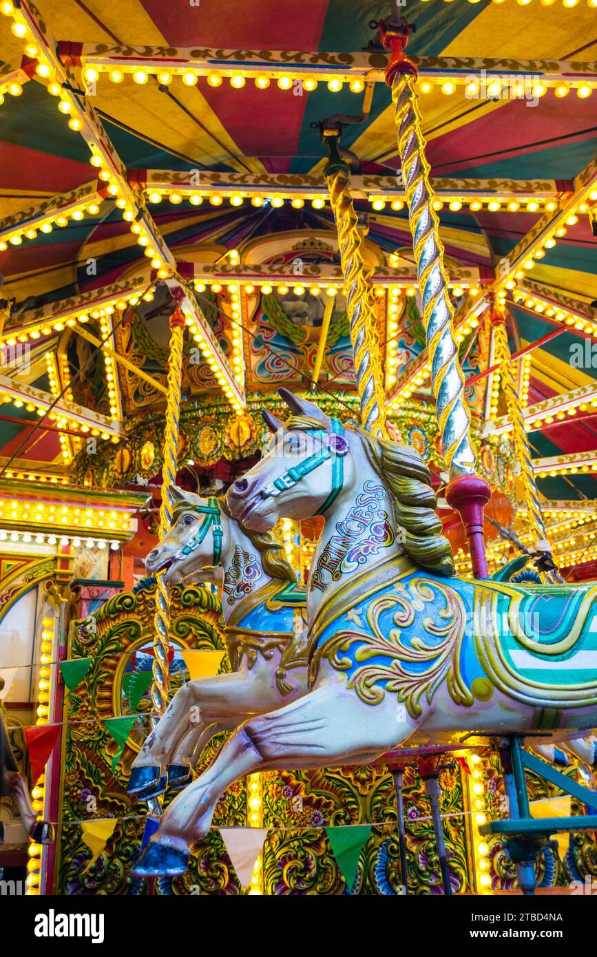 Merry-Go-round, Sheffield, Yorkshire, Royaume-Uni Banque D'Images