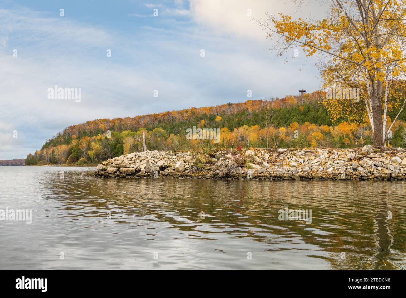 Door County Wisconsin est un paradis pour les pagayeurs et depuis que je vis ici, j'ai amplement l'occasion de sortir et de profiter de ce sport de style de vie actif Banque D'Images