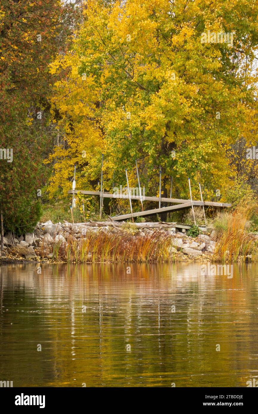 Door County Wisconsin est un paradis pour les pagayeurs et depuis que je vis ici, j'ai amplement l'occasion de sortir et de profiter de ce sport de style de vie actif Banque D'Images