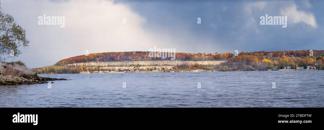 Door County Wisconsin est un paradis pour les pagayeurs et depuis que je vis ici, j'ai amplement l'occasion de sortir et de profiter de ce sport de style de vie actif Banque D'Images