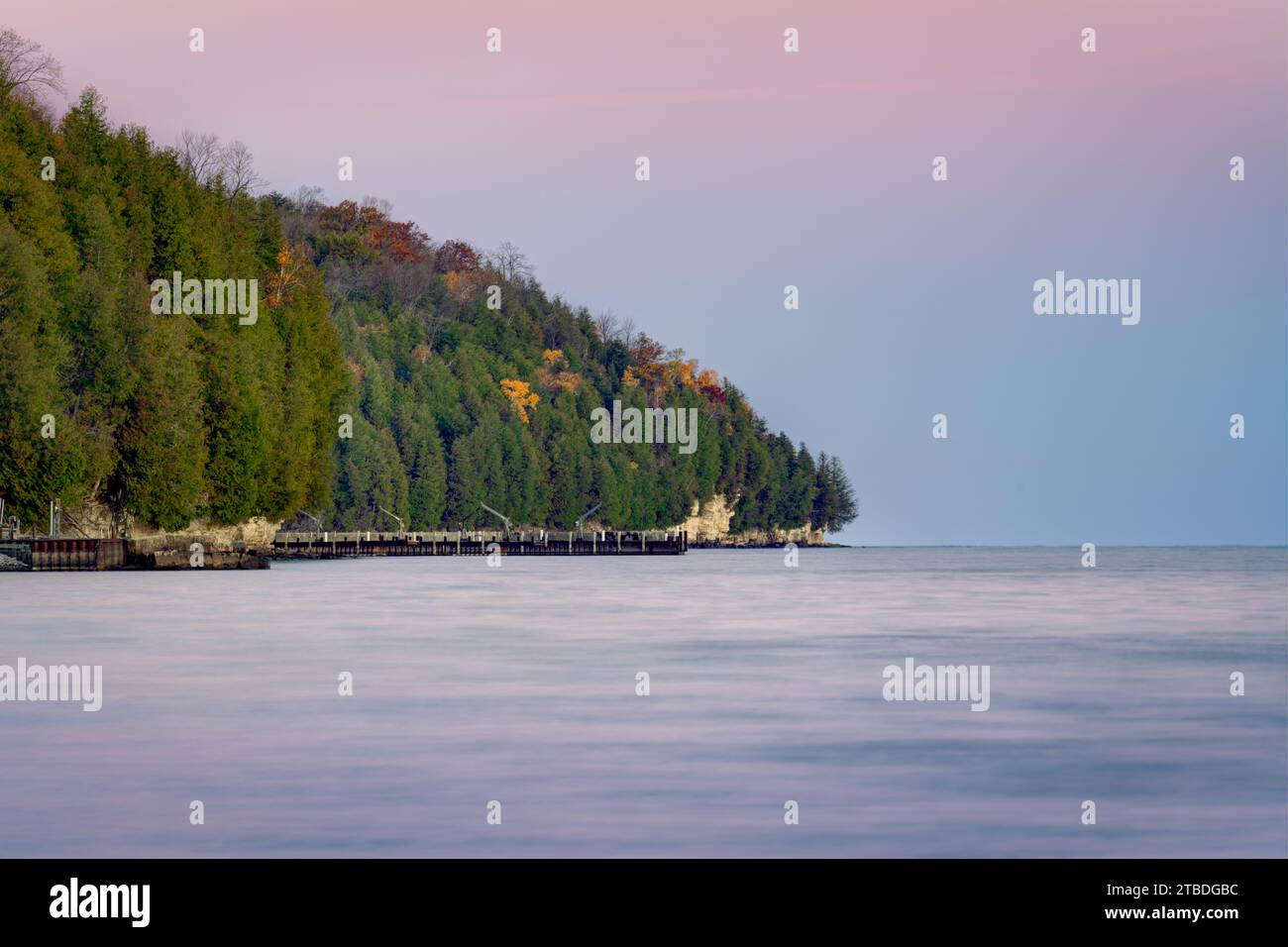 Door County Wisconsin est un paradis pour les pagayeurs et depuis que je vis ici, j'ai amplement l'occasion de sortir et de profiter de ce sport de style de vie actif Banque D'Images