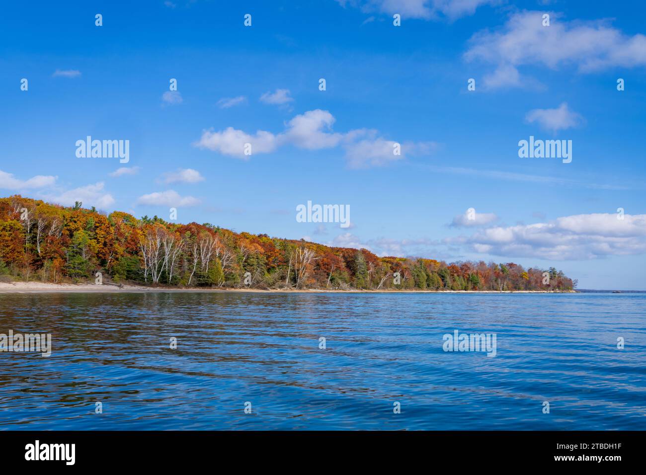 Door County Wisconsin est un paradis pour les pagayeurs et depuis que je vis ici, j'ai amplement l'occasion de sortir et de profiter de ce sport de style de vie actif Banque D'Images