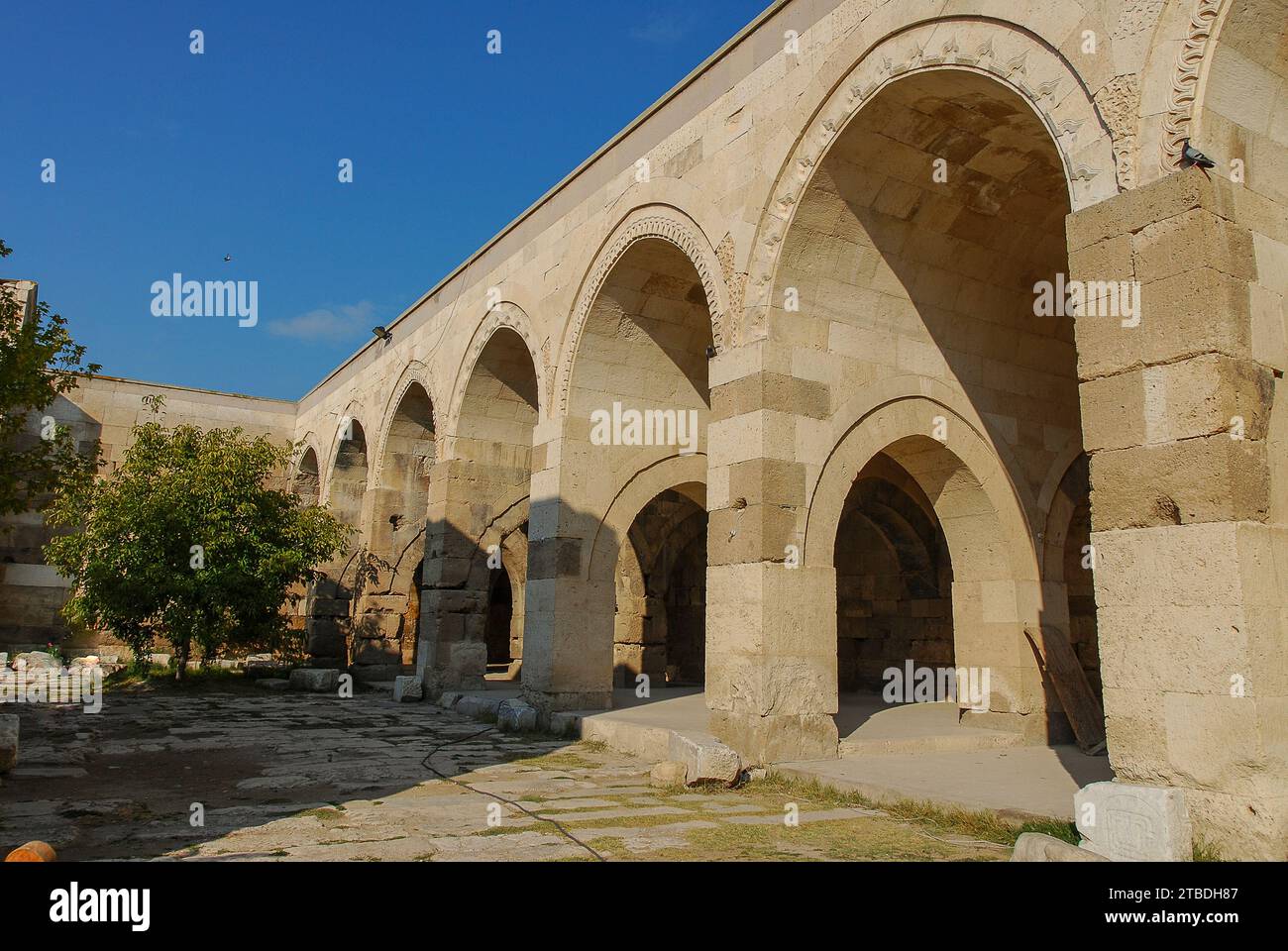 Sultanhani Caravanserai, Konya, Turquie. Point de commerce et arrêt caravane dans le vieux temps. Banque D'Images