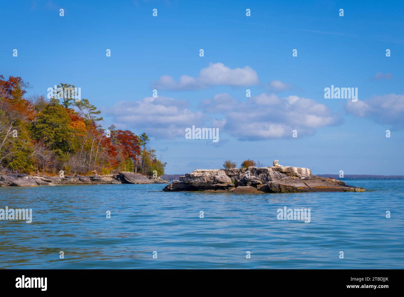 Door County Wisconsin est un paradis pour les pagayeurs et depuis que je vis ici, j'ai amplement l'occasion de sortir et de profiter de ce sport de style de vie actif Banque D'Images