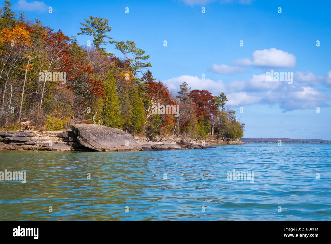 Door County Wisconsin est un paradis pour les pagayeurs et depuis que je vis ici, j'ai amplement l'occasion de sortir et de profiter de ce sport de style de vie actif Banque D'Images