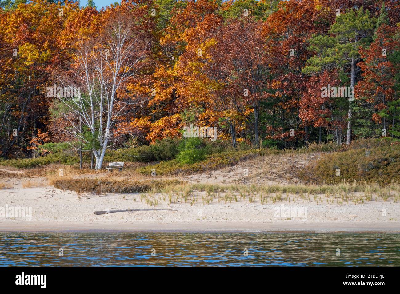 Door County Wisconsin est un paradis pour les pagayeurs et depuis que je vis ici, j'ai amplement l'occasion de sortir et de profiter de ce sport de style de vie actif Banque D'Images