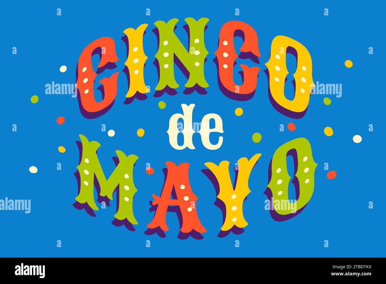 Poster vectoriel pour Cinco de mayo. Festival Cinco de mayo. Typographie vectorielle pour le festival Cinco de mayo. Illustration de Vecteur