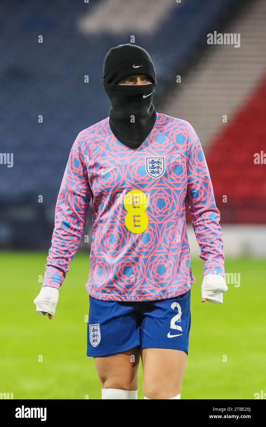 LUCY BRONZE, joueuse de football professionnelle, joue actuellement au niveau international pour l'équipe nationale d'Angleterre. Banque D'Images