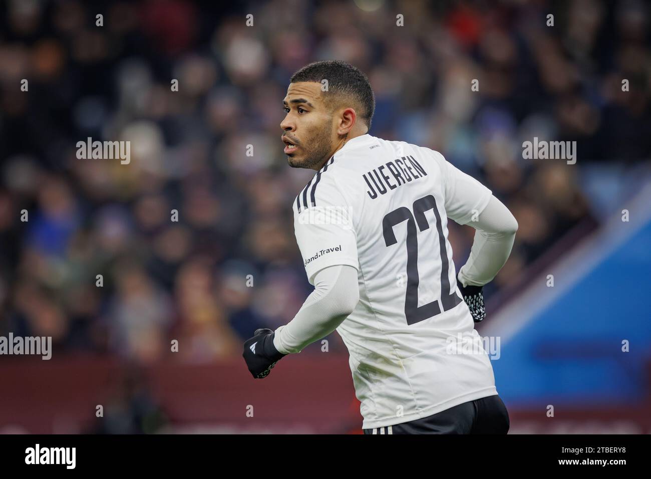 Juergen Elitim lors du match de l'UEFA Europa Conference League 23/24 entre Aston Villa FC et Legia Warszawa à Villa Park, Birmingham, Royaume-Uni. Banque D'Images