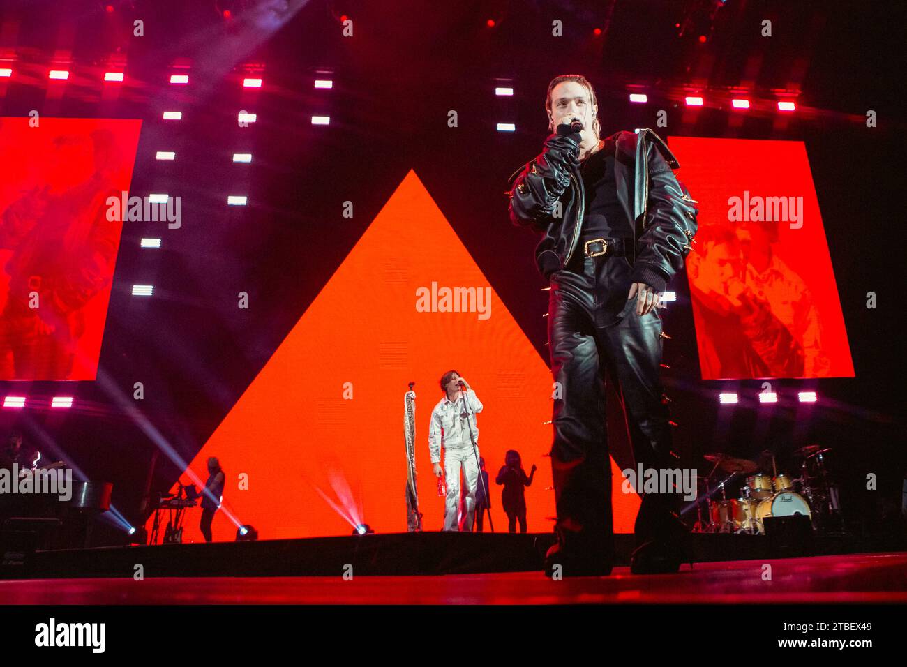 Irama & Rkomi vivent au Mediolanum Forum Assago Banque D'Images