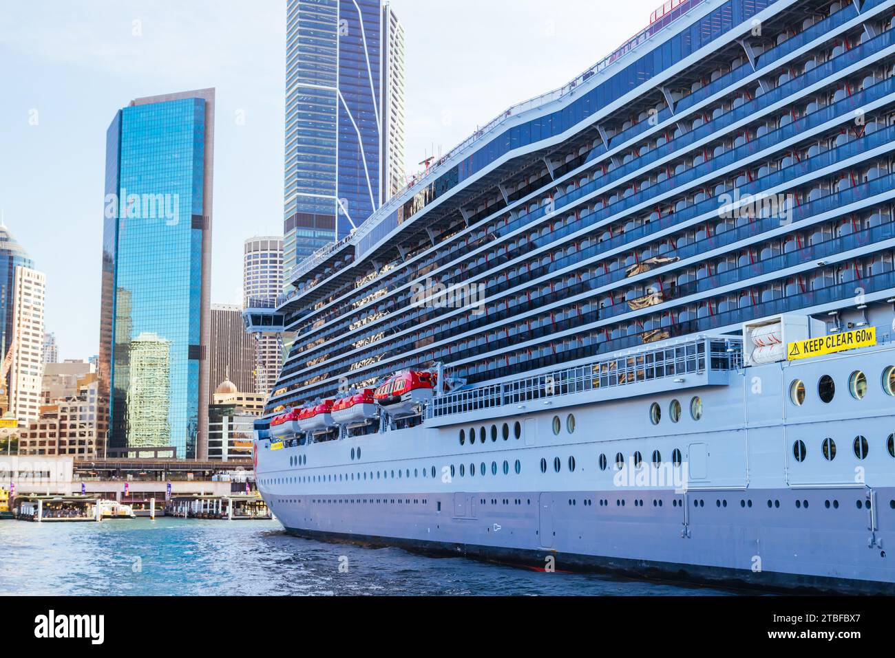 Virgin Voyagess' Resilient Lady Maiden Voyage à Sydney Banque D'Images