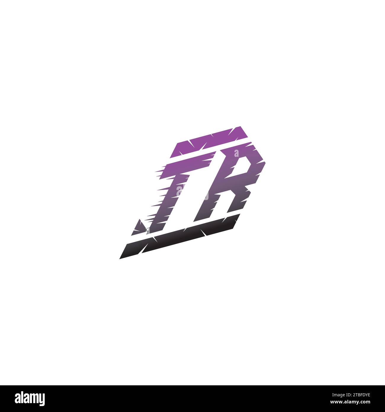 Idées d'inspiration pour le logo eSport initial TR pour l'équipe de jeu, youtube, Twitch Illustration de Vecteur