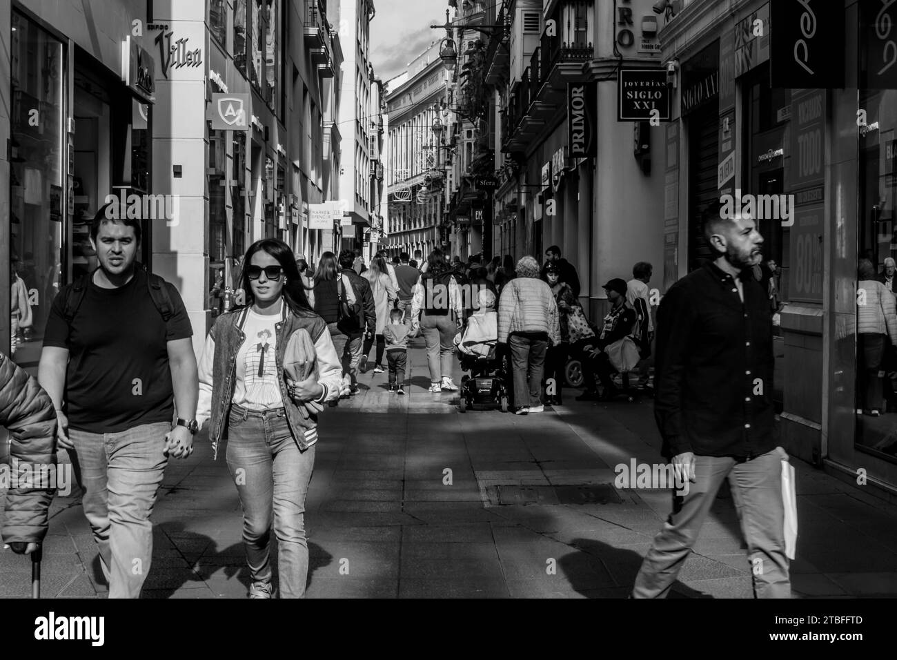 Photographie de rue Malaga Espagne Banque D'Images