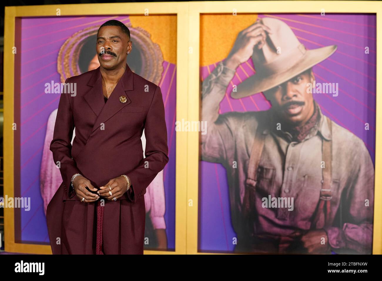 Colman Domingo, un membre de la distribution de « The Color Purple », pose lors de la première du film à l'Academy Museum of Motion Pictures, mercredi 6 décembre 2023, à Los Angeles. (Photo de la PB/Chris Pizzello) Banque D'Images