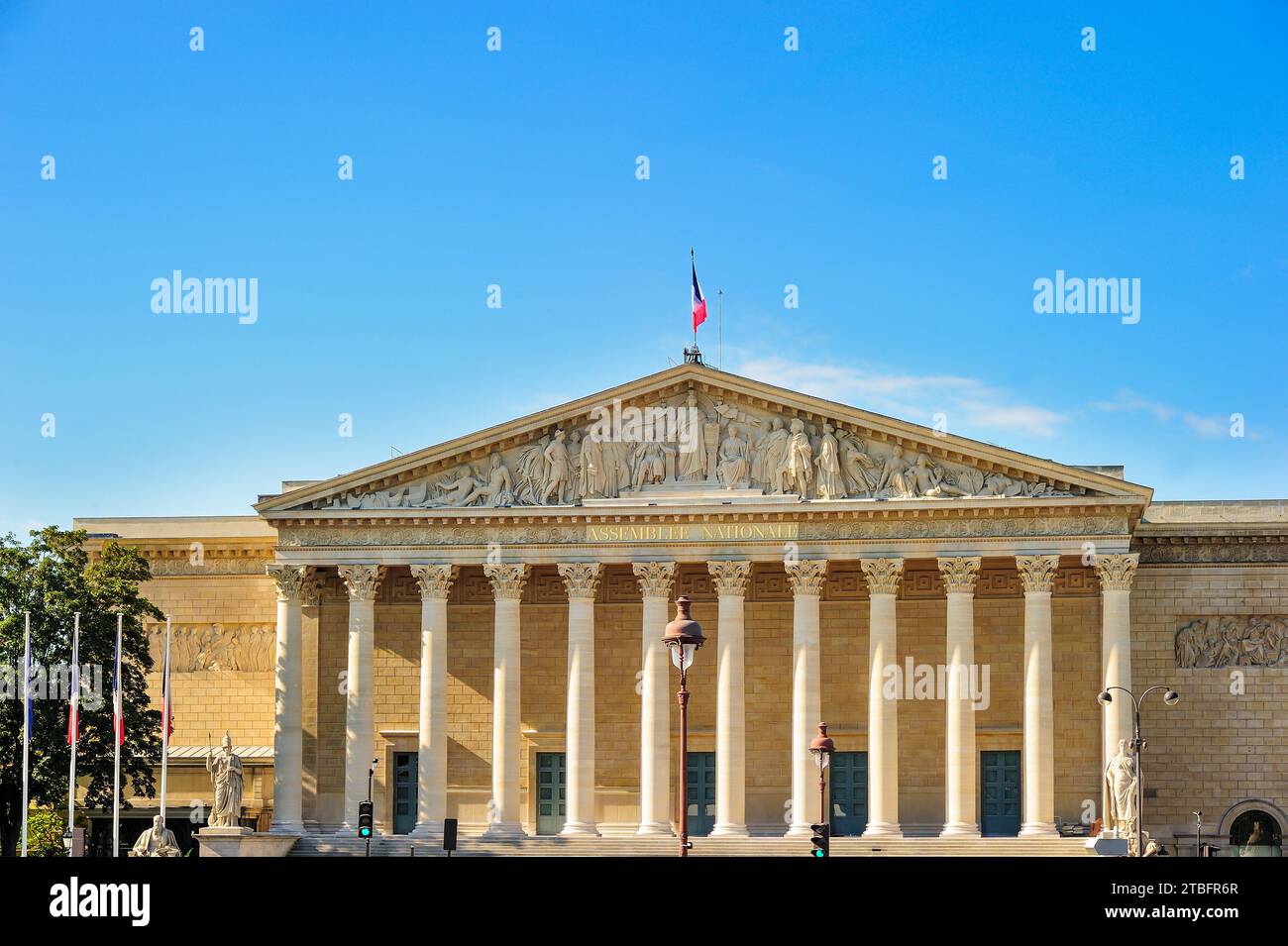 FRANCE, PARIS (75) 7E ARRONDISSEMENT, L'ASSEMBLEE NATIONALE Banque D'Images