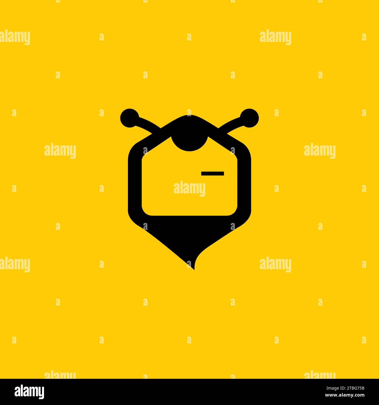 Logo Bee Clothes. Design de logo de tshirt Illustration de Vecteur