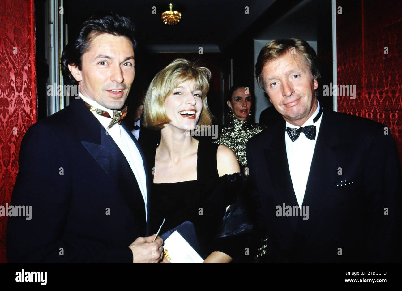 Rüdiger Wolff, Susanne Holst und Werner Schulze-Erdel BEI einer festlichen Veranstaltung, vers 1992. Banque D'Images