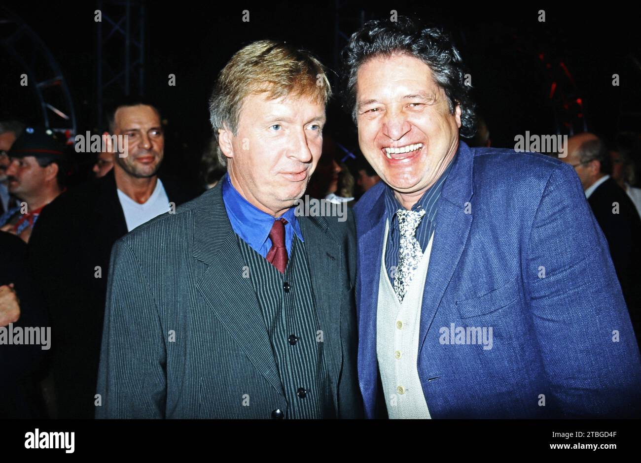 Modérateur Werner Schulze-Erdel mit Schauspieler Christian Quadflieg, vers 1999. Banque D'Images