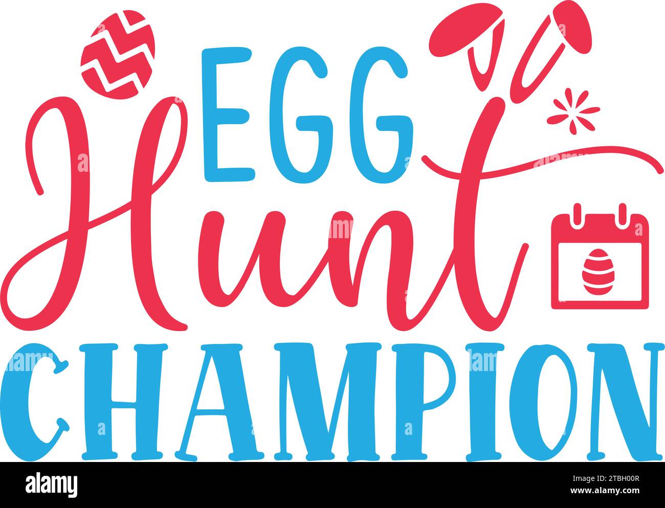 Egg Hunt Champion, rétro SVG Design Illustration de Vecteur