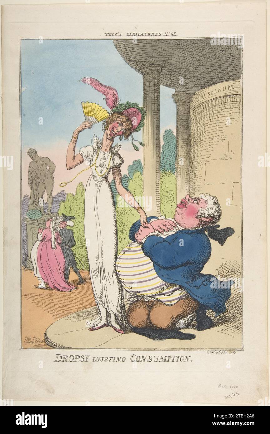 Hydropsy Courting consommation 1959 par Thomas Rowlandson Banque D'Images