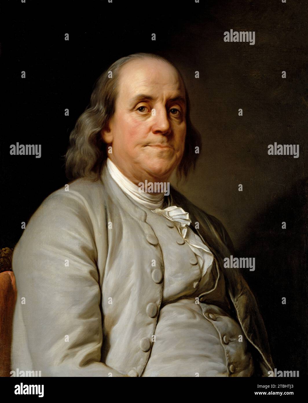Benjamin Franklin par Joseph Siffrein Duplessis Banque D'Images