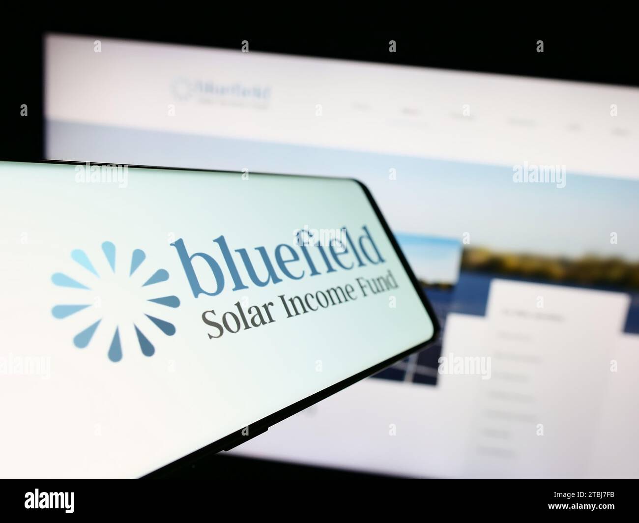 Fonds de revenu solaire bluefield Banque de photographies et d’images à ...