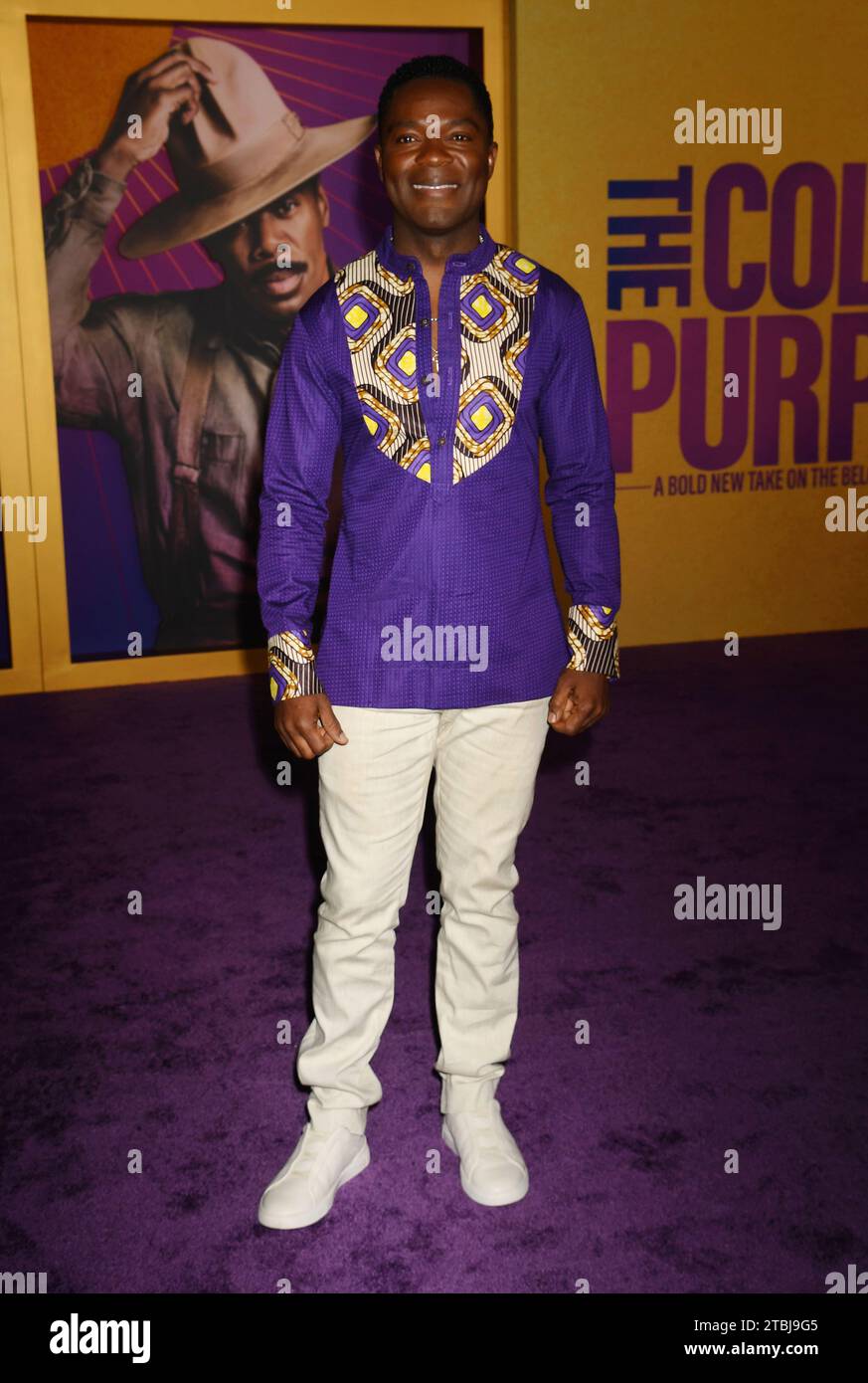 LOS ANGELES, CALIFORNIE - DÉCEMBRE 06 : David Oyelowo assiste à la première mondiale de Warner Bros.' « La couleur pourpre » à l'Academy Museum of Motion Pictur Banque D'Images