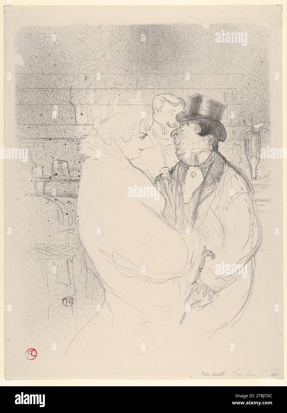 IDA Heath au Bar 1949 par Henri de Toulouse-Lautrec Banque D'Images