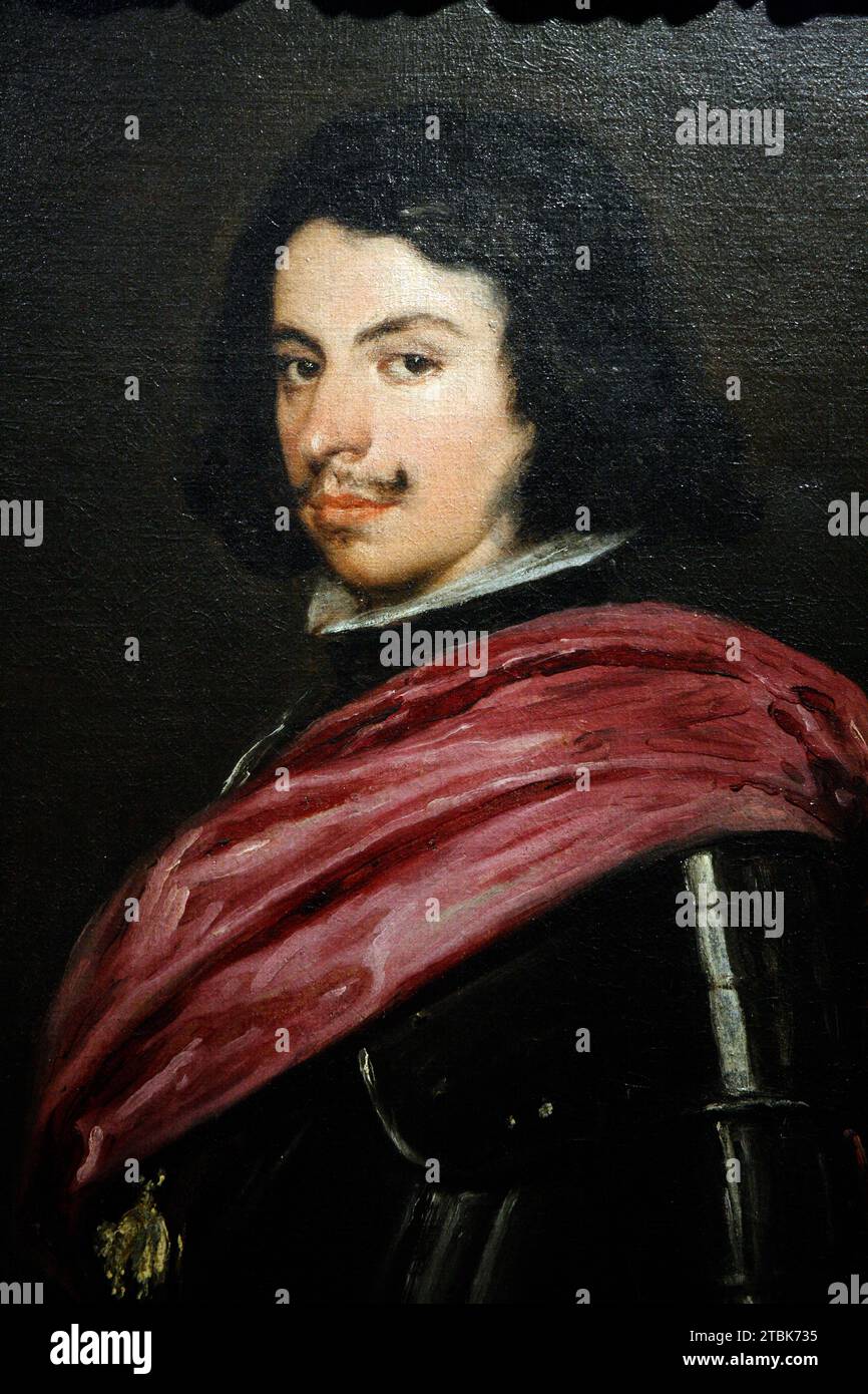 Italie Modena Galleria Estense - Portrait du duc Francesco I d'Este. Velazquez Diego Rodrigo da Silva 1638 Banque D'Images