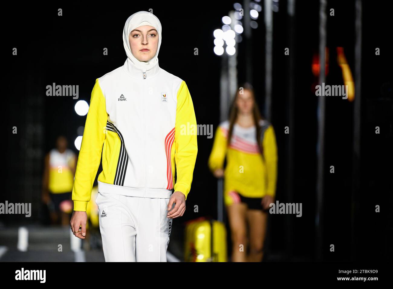 Bruxelles, Belgique. 07 décembre 2023. La Belge Sarah Chaari