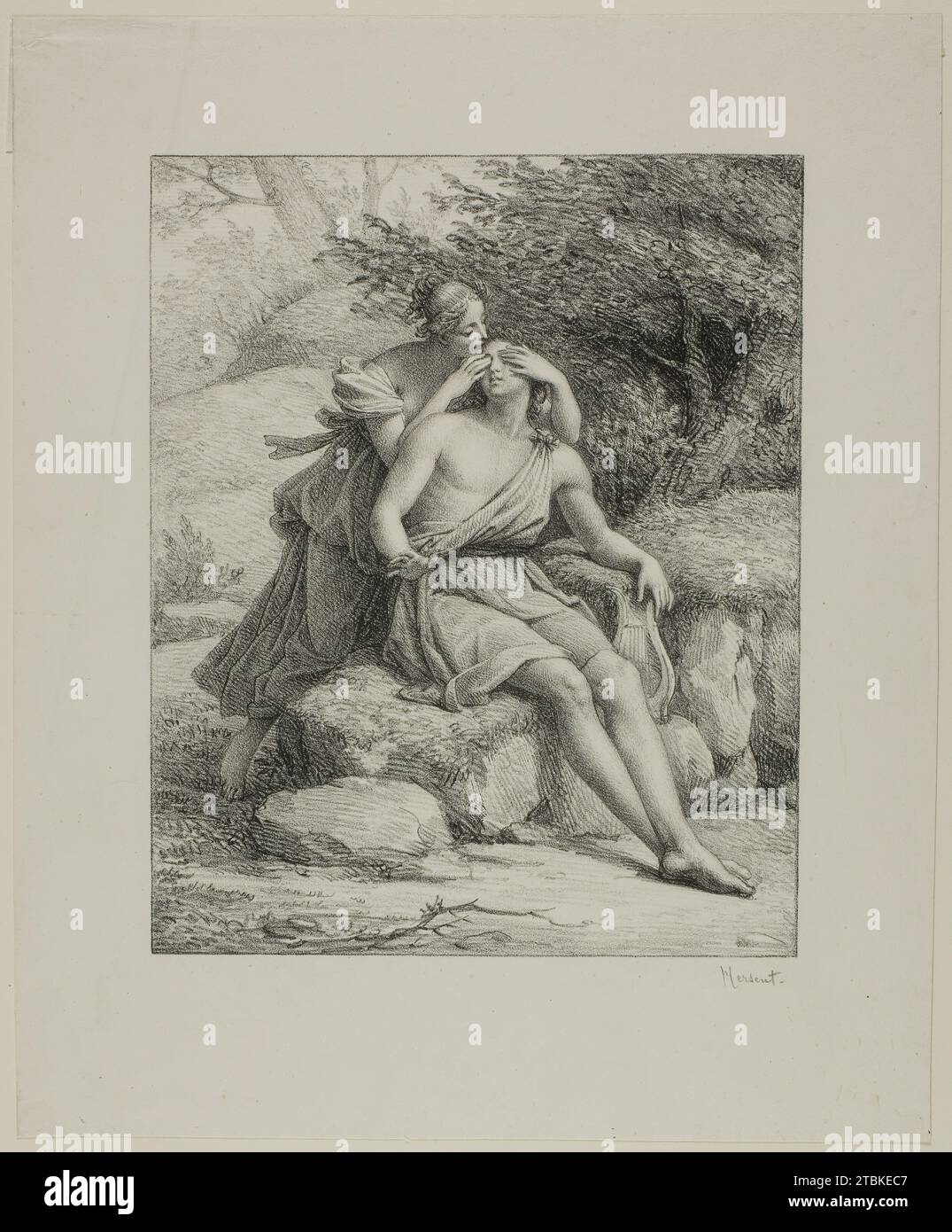 Orphée et Eurydice, 1800/30. Banque D'Images
