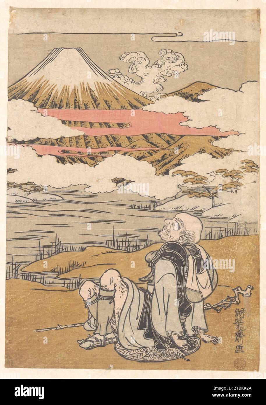 Fuji-mi Saigyo 1914 par Isoda Koryusai Banque D'Images