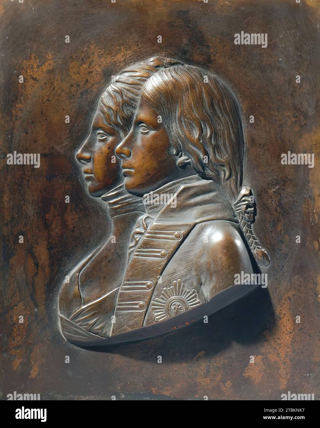 Friedrich Wilhelm III comme prince héritier avec son épouse Luise von Mecklenburg-Strelitz, avant 1797. Banque D'Images