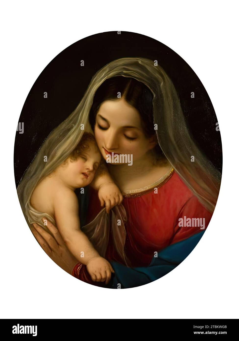 Madonna et enfant, 1885. Banque D'Images