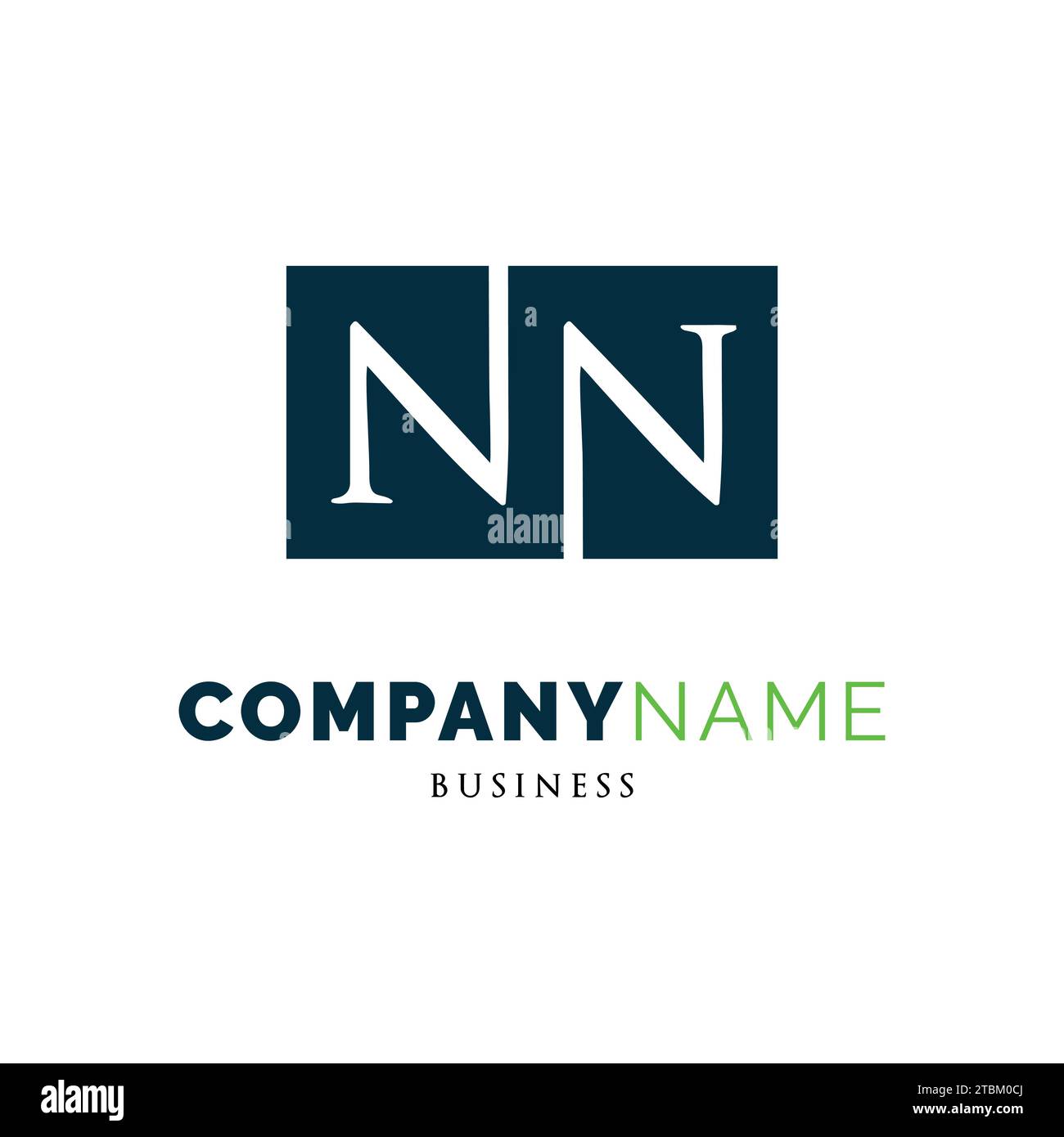 Lettre initiale NN Icon logo modèle de conception Illustration de Vecteur