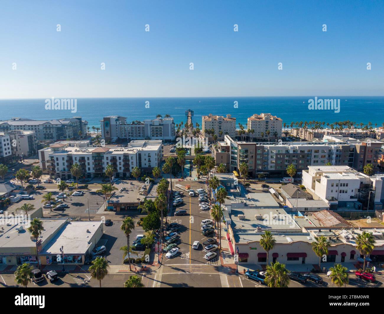 Drone photos de Oceanside California Banque D'Images