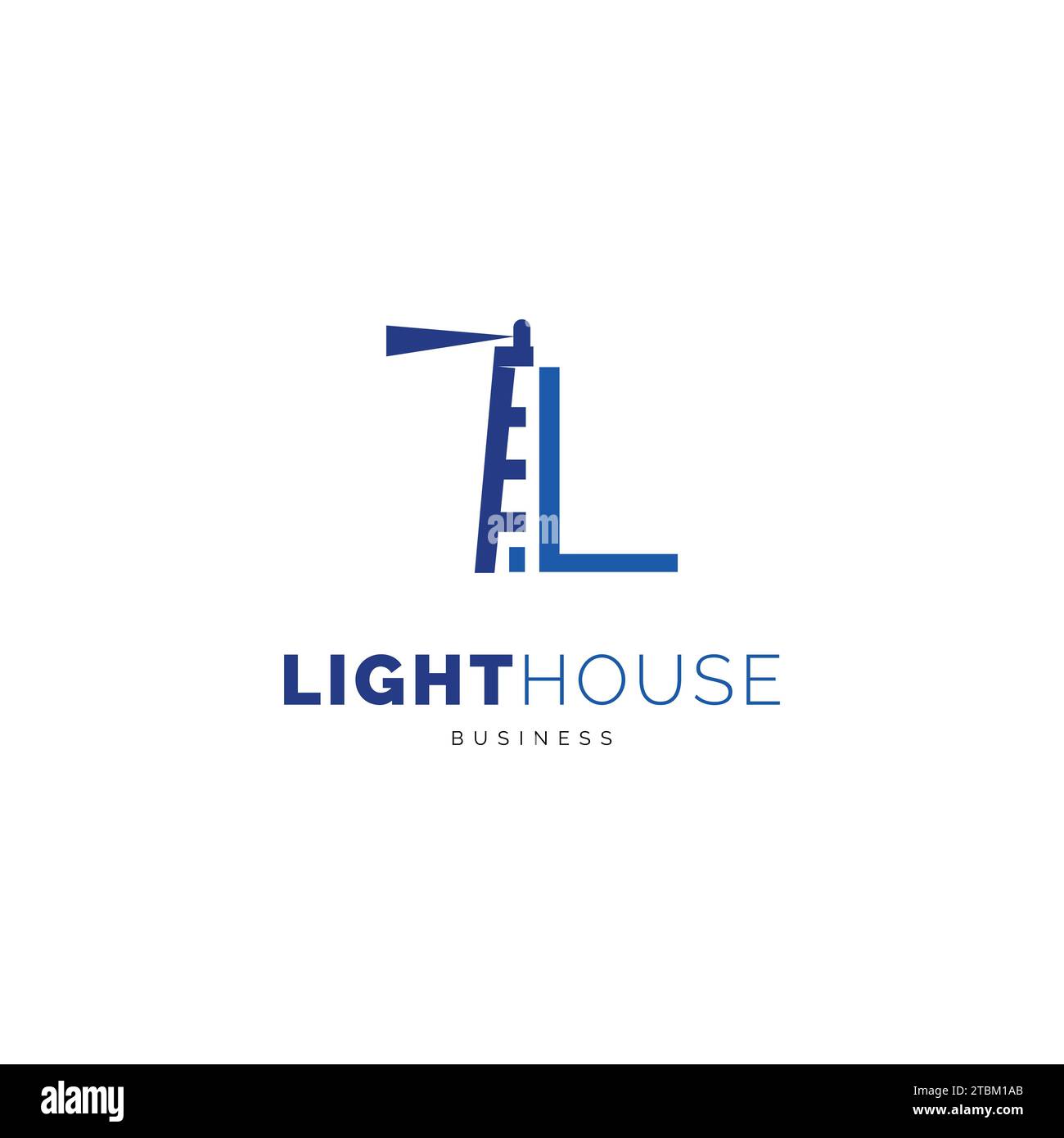 Lettre initiale L Lighthouse Icon logo inspiration Illustration de Vecteur