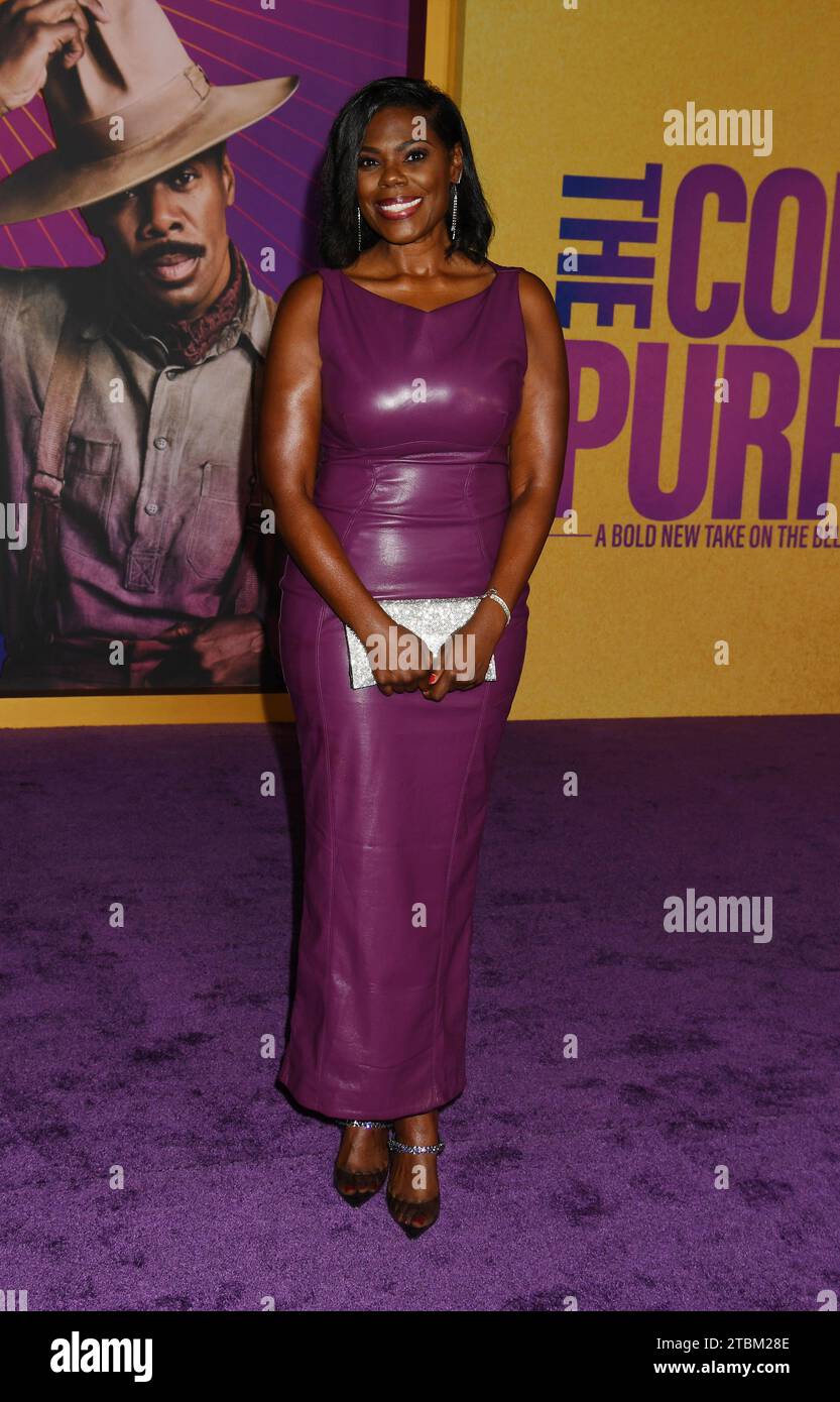 LOS ANGELES, CALIFORNIE - DÉCEMBRE 06 : Tiffany Burgess assiste à la première mondiale de Warner Bros.' « The Color Purple » à l'Academy Museum of Motion Pict Banque D'Images